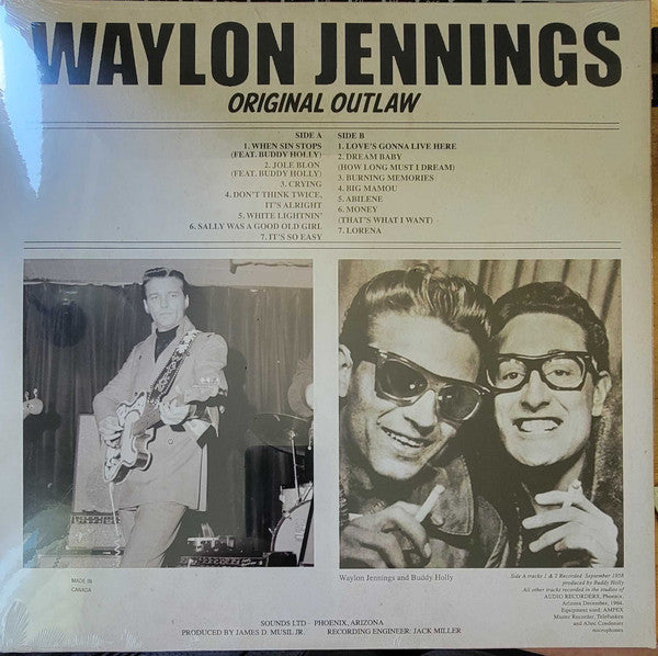 Waylon Jennings : Original Outlaw (LP, Comp, Ltd, Gol)