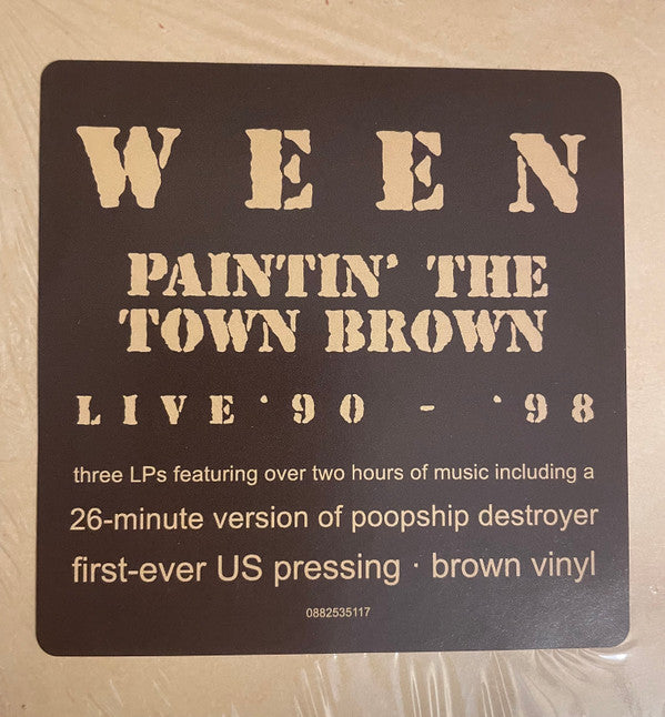 Ween : Paintin' The Town Brown: Ween Live '90-'98 (LP,Album,Reissue)