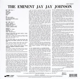 J.J. Johnson : The Eminent Jay Jay Johnson Volume 1 (LP,Compilation,Reissue,Remastered,Mono)