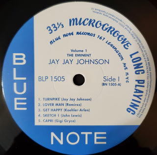 J.J. Johnson : The Eminent Jay Jay Johnson Volume 1 (LP,Compilation,Reissue,Remastered,Mono)