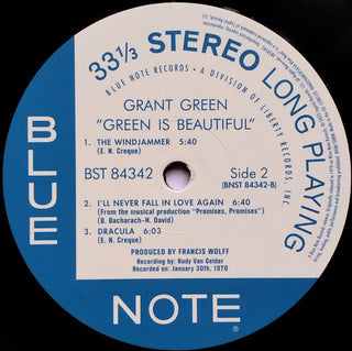 Grant Green : Green Is Beautiful (LP,Album,Reissue,Stereo)