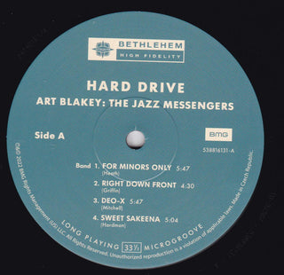 Art Blakey & The Jazz Messengers : Hard Drive (LP,Album,Reissue,Remastered)