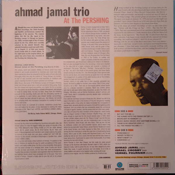 Ahmad Jamal Trio : Ahmad Jamal At The Pershing - But Not For Me (LP,Album,Limited Edition,Reissue,Remastered)