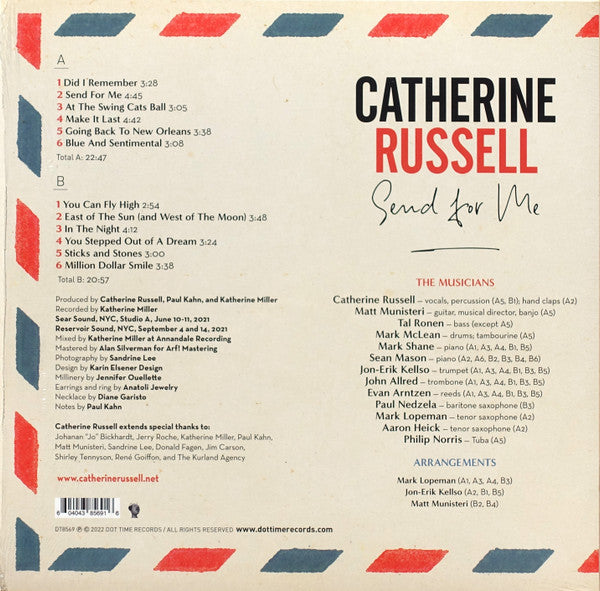 Catherine Russell : Send For Me (LP, Album)