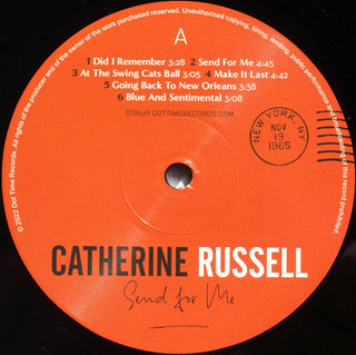 Catherine Russell : Send For Me (LP, Album)