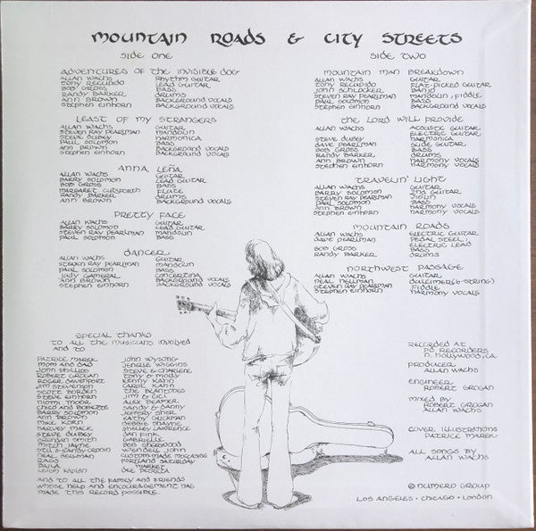 Allan Wachs (2) : Mountain Roads & City Streets (LP,Album,Reissue,Stereo)