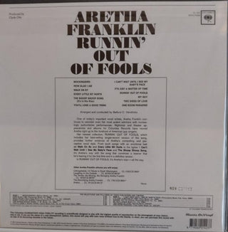 Aretha Franklin : Runnin' Out Of Fools (LP, Album, Ltd, Num, RE, RM, 180)