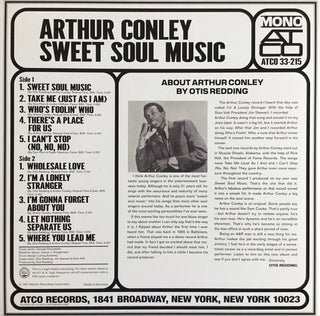 Arthur Conley : Sweet Soul Music (LP, Album, Mono, Ltd, RE, Cry)