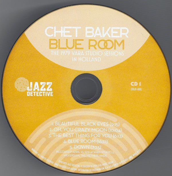 Chet Baker : Blue Room - The 1979 VARA Studio Sessions In Holland (2xCD, Album)