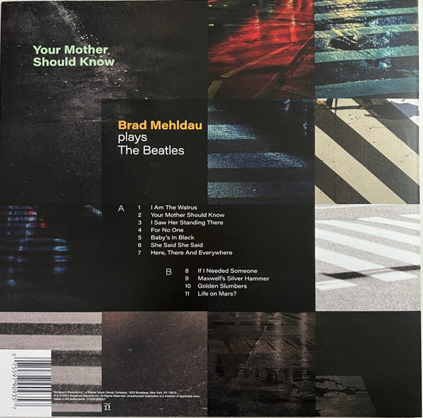 Brad Mehldau : Your Mother Should Know: Brad Mehldau Plays The Beatles (LP, Album)