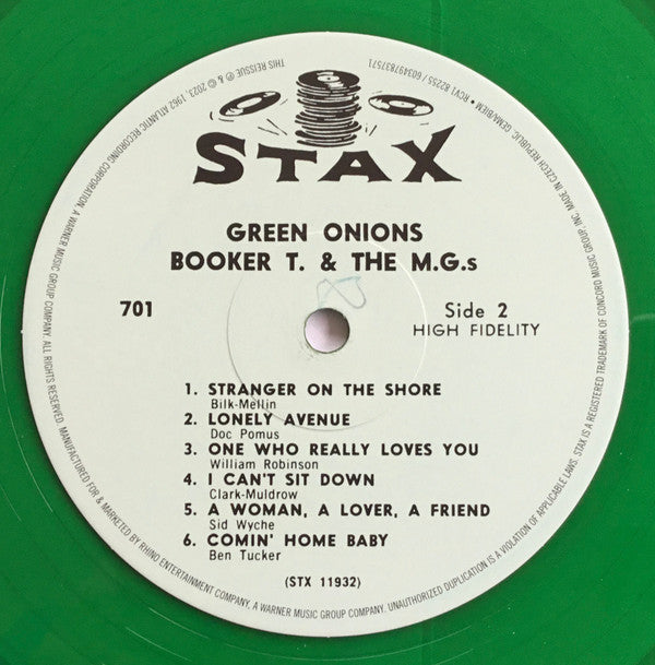 Booker T & The MG's : Green Onions (LP, Album, Mono, Dlx, RE, RM, Gre)