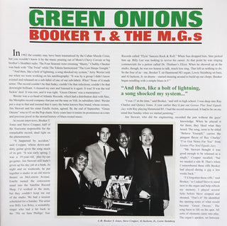 Booker T & The MG's : Green Onions (LP, Album, Mono, Dlx, RE, RM, Gre)