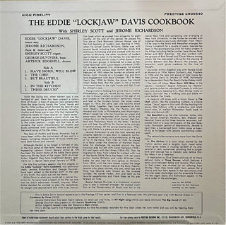 Eddie "Lockjaw" Davis with Shirley Scott : Cookin' With Jaws And The Queen: The Legendary Prestige Cookbook Albums (LP, Album, RE, RM, 180 + LP, Album, RE, RM, 180 + )