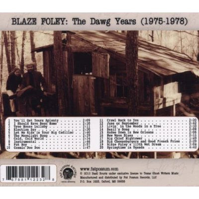 Blaze Foley : The Dawg Years (Album)