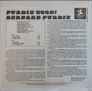 Bernard Purdie : Purdie Good! (LP,Album,Reissue,Repress,Stereo)