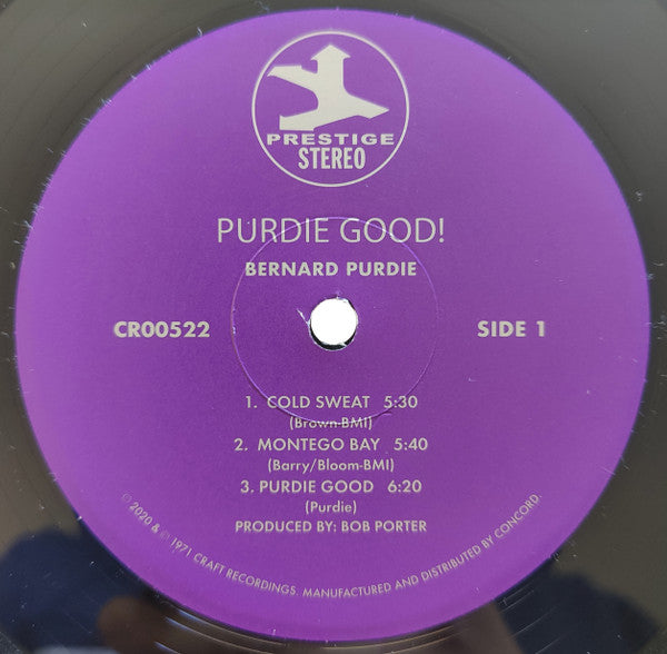 Bernard Purdie : Purdie Good! (LP,Album,Reissue,Repress,Stereo)