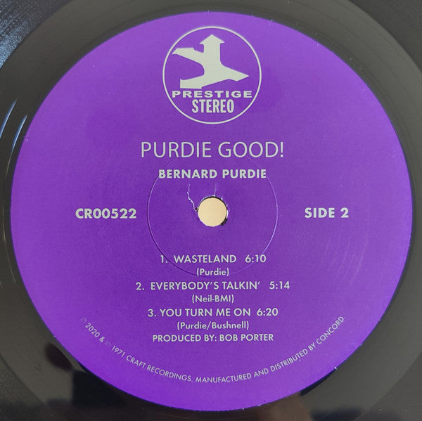 Bernard Purdie : Purdie Good! (LP,Album,Reissue,Repress,Stereo)