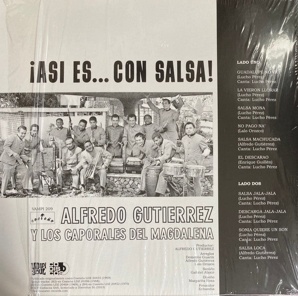 Alfredo Gutierrez, Los Caporales Del Magdalena : ¡Asi Es... Con Salsa! (LP, Album, RE)