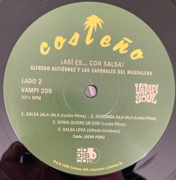 Alfredo Gutierrez, Los Caporales Del Magdalena : ¡Asi Es... Con Salsa! (LP, Album, RE)