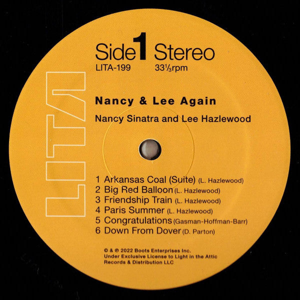 Nancy Sinatra & Lee Hazlewood : Nancy & Lee Again (LP,Album,Reissue,Remastered,Stereo)