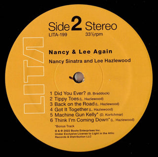 Nancy Sinatra & Lee Hazlewood : Nancy & Lee Again (LP,Album,Reissue,Remastered,Stereo)