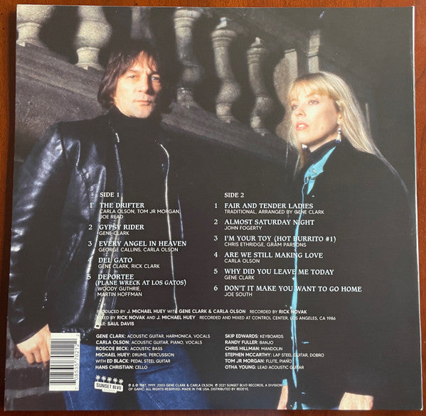 Gene Clark And Carla Olson : So Rebellious A Lover (LP, Album, RE, Gat + 7", Single)