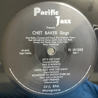 Chet Baker : Sings And Plays With Bud Shank, Russ Freeman And Strings (LP, Album, Mono, RE, 180)