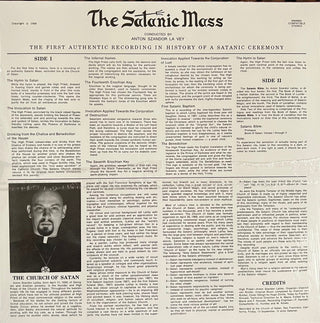 Anton LaVey : The Satanic Mass (LP,Album,Limited Edition,Reissue)