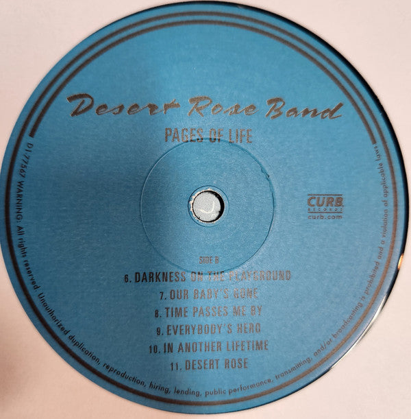 Desert Rose Band : Pages Of Life (LP, Album, RE)