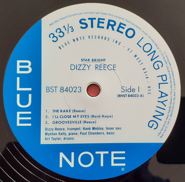 Dizzy Reece : Star Bright (LP, Album, RE, 180)