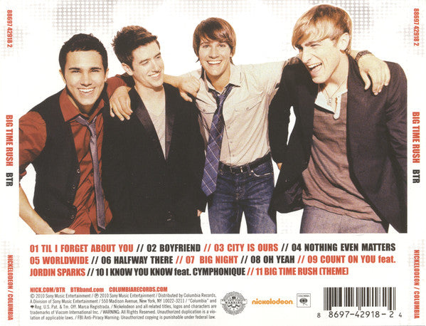 Big Time Rush : BTR (CD, Album)