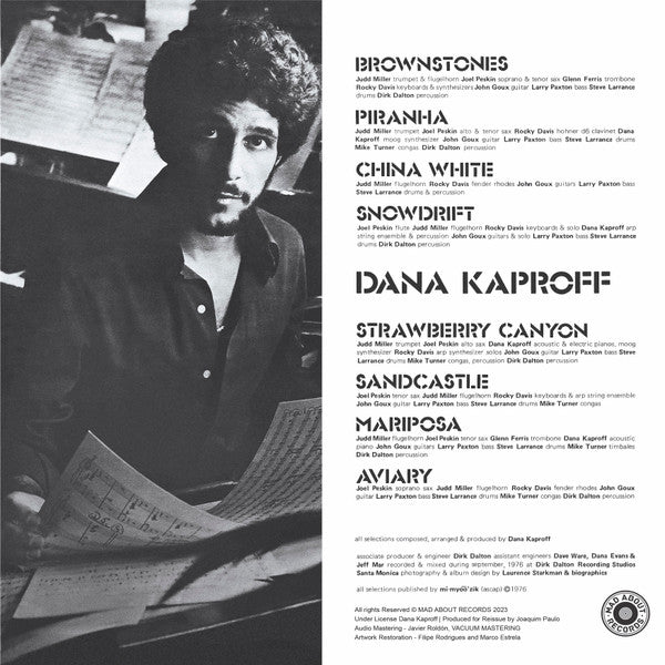 Dana Kaproff : Dana Kaproff (LP, Dlx, RE)