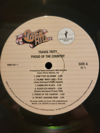 Travis Tritt : Proud Of The Country (12",33 ⅓ RPM,Reissue)