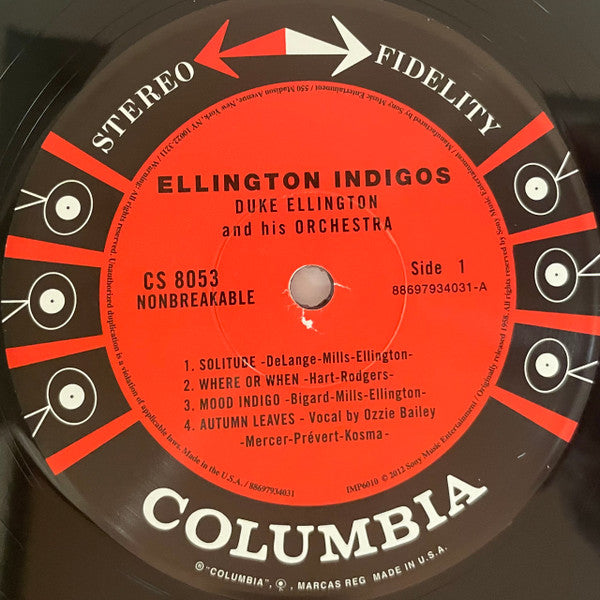 Duke Ellington And His Orchestra : Ellington Indigos (LP,Reissue,Remastered,Repress)