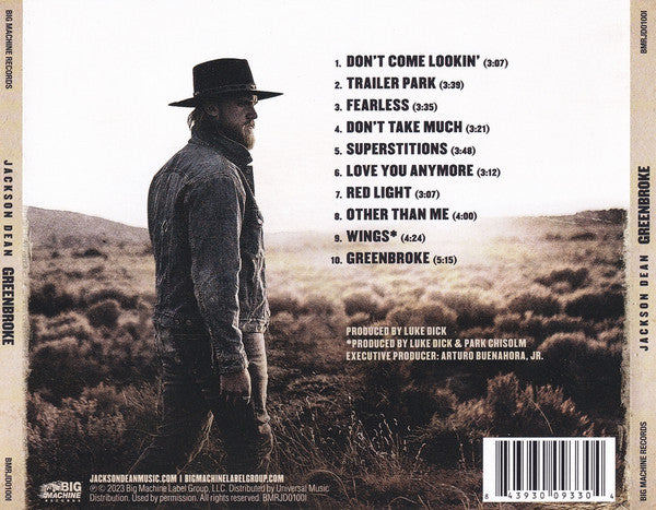 Jackson Dean : Greenbroke (CD, Album)