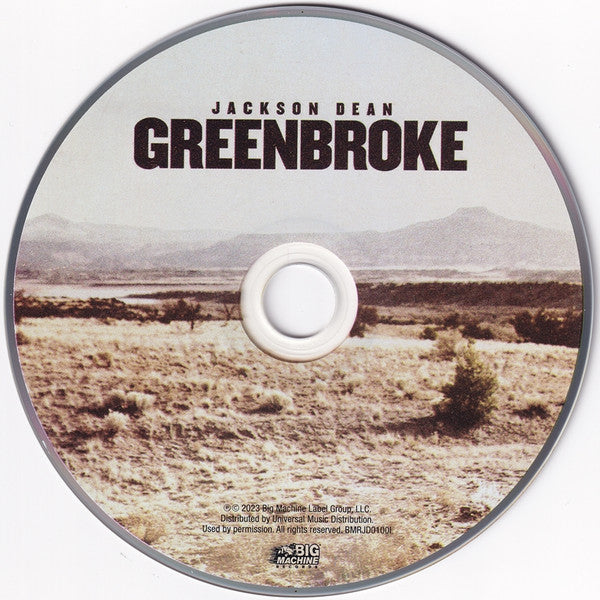 Jackson Dean : Greenbroke (CD, Album)