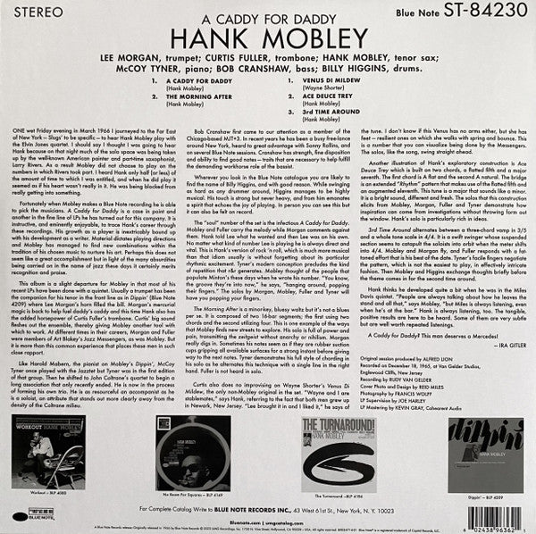 Hank Mobley : A Caddy For Daddy (LP,Album,Reissue,Stereo)