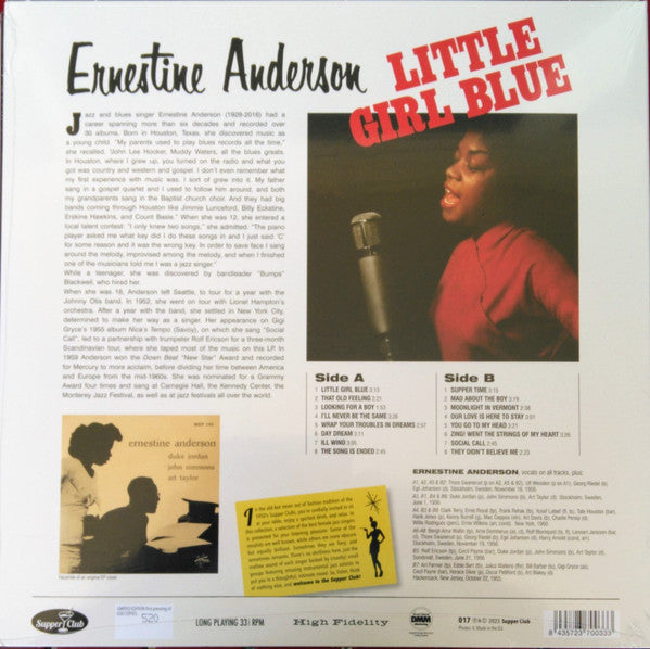 Ernestine Anderson : Little Girl Blue (LP,Album,Limited Edition,Numbered,Reissue)