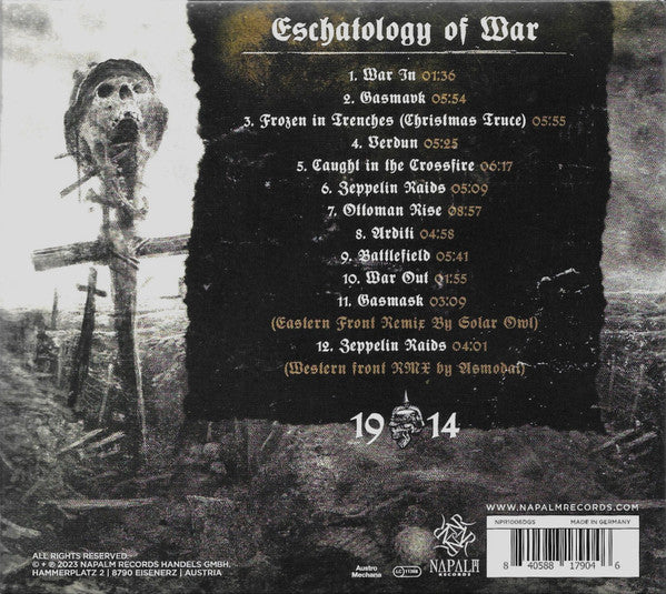 1914 (2) : Eschatology Of War (CD, Album, RE, Dig)