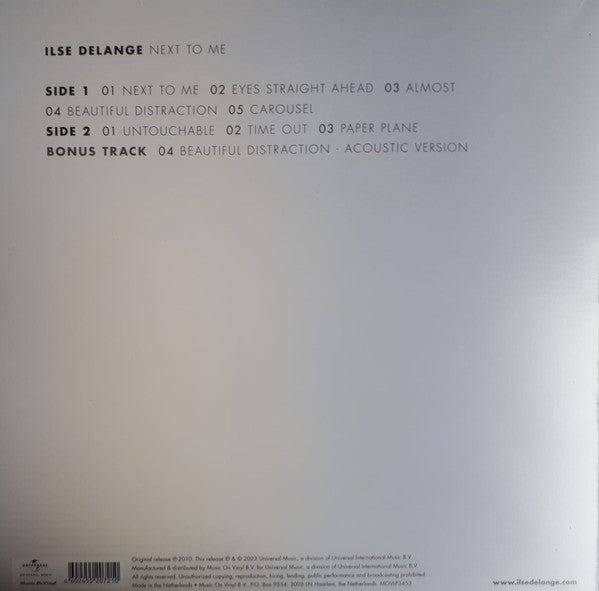 Ilse DeLange : Next To Me (LP, RE)