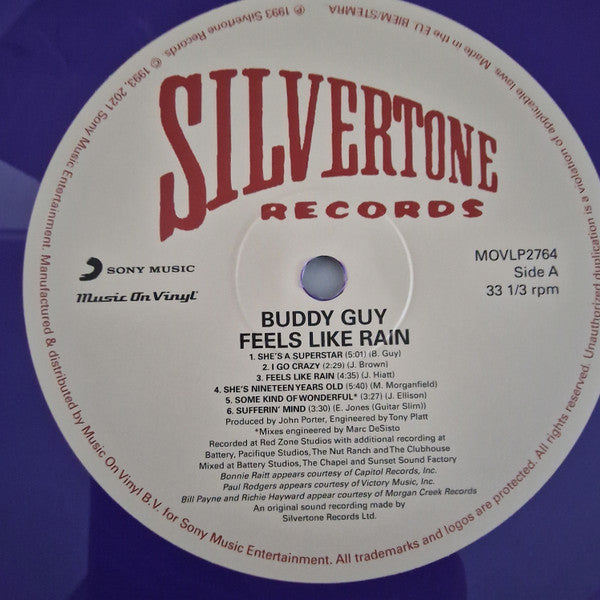 Buddy Guy : Feels Like Rain (LP, Album, RE, RM, Pur)