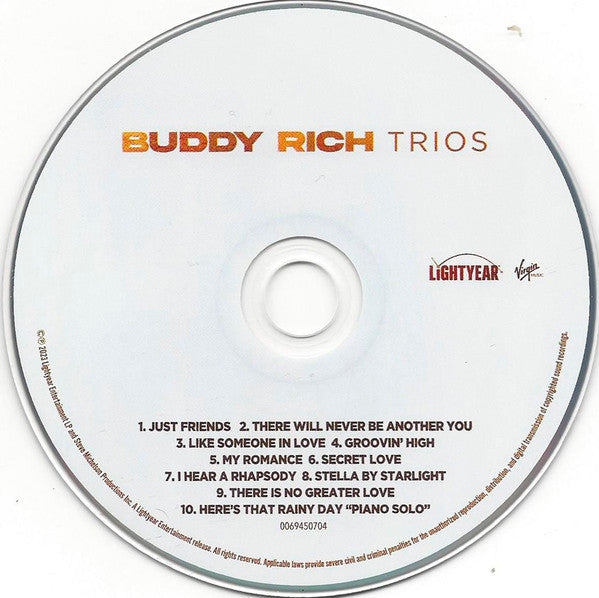 Buddy Rich : Trios (CD, Album)