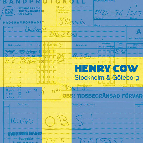 Henry Cow : Stockholm & Göteborg (LP,Album)