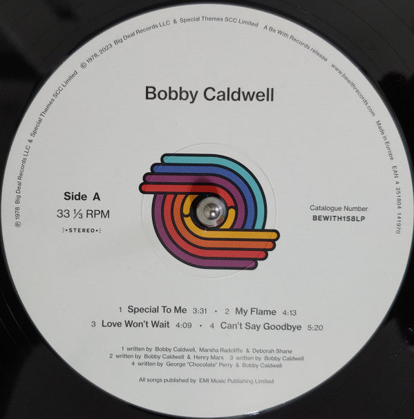 Bobby Caldwell : Bobby Caldwell (LP, Album, RE, RM)