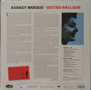 Audrey Morris :  Bistro Ballads Sung By Audrey Morris (LP,Album,Limited Edition,Numbered,Reissue)