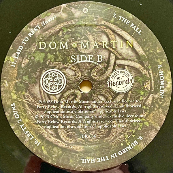 Dom Martin : Buried In The Hail (LP, Album)