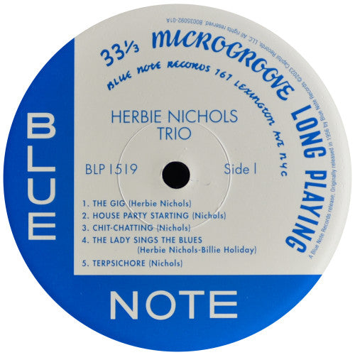 Herbie Nichols Trio : Herbie Nichols Trio (LP,Album,Reissue,Mono)