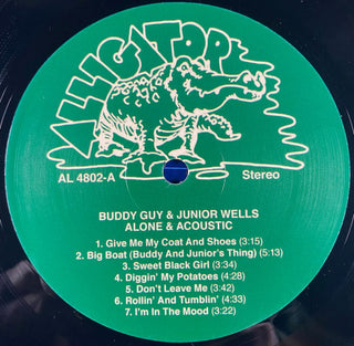 Buddy Guy & Junior Wells : Alone & Acoustic (LP,Album,Reissue,Stereo)