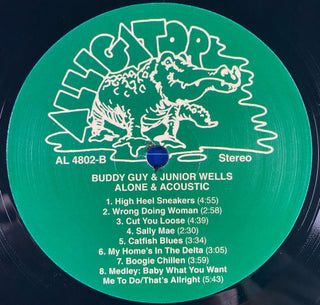 Buddy Guy & Junior Wells : Alone & Acoustic (LP,Album,Reissue,Stereo)