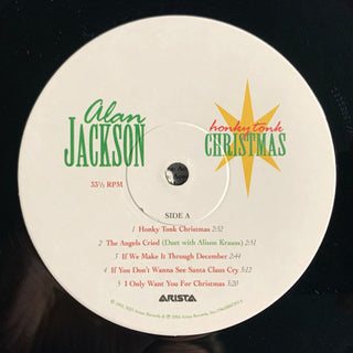 Alan Jackson (2) : Honky Tonk Christmas (LP, Album, RE)